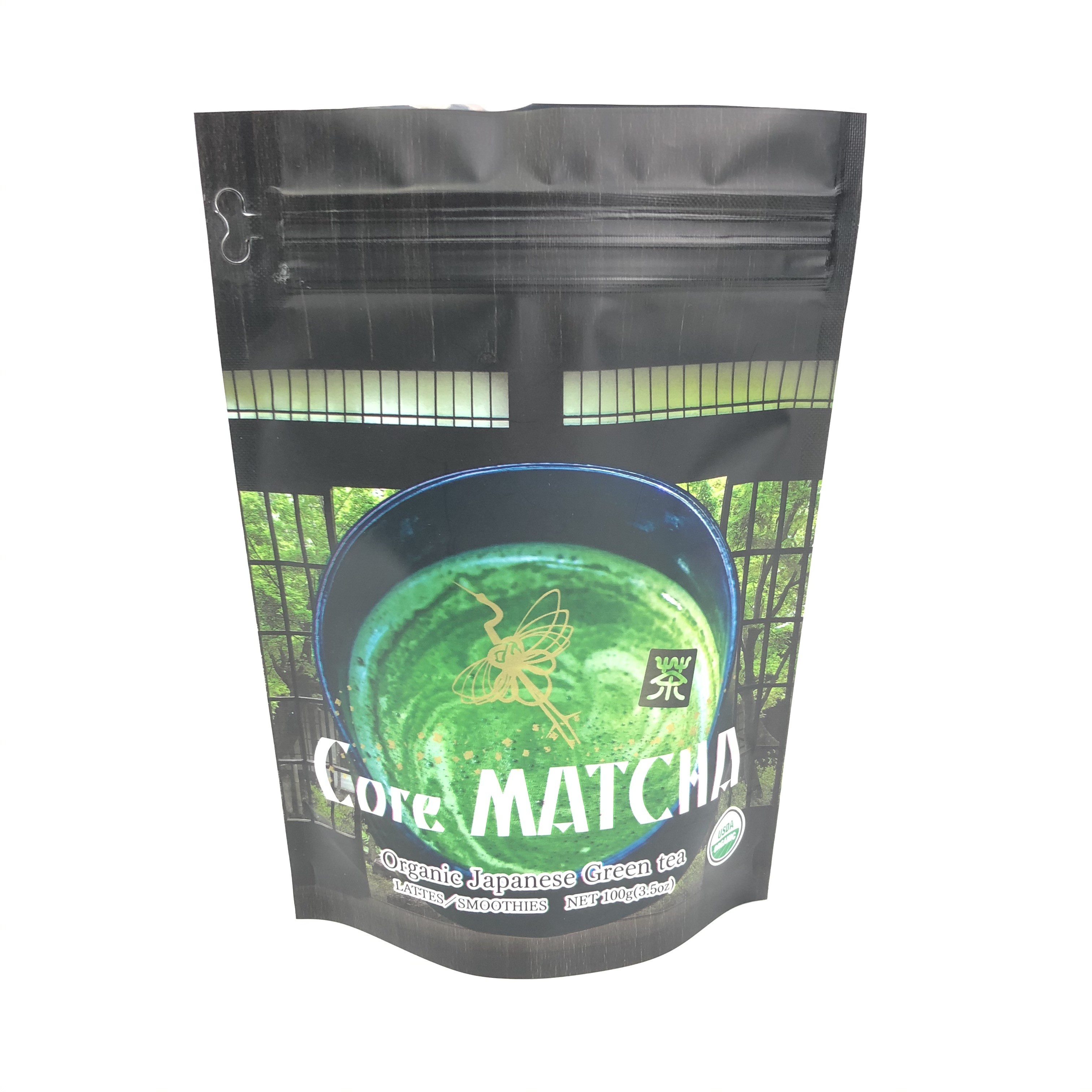 MOPP Açılıp Kapanabilir Stand Up Kılıfı Yeşil Çay İçin 120 Mikron