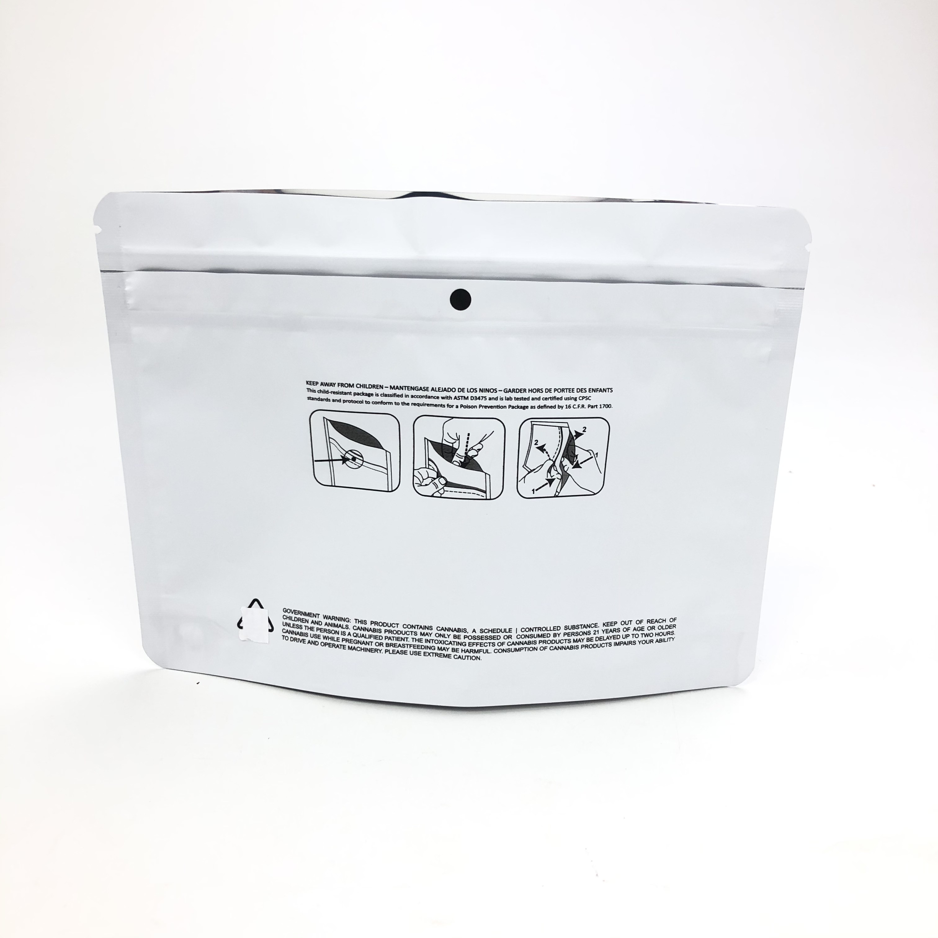 250g 500g Protein Tozu İçin Çocukların Açamayacağı Stand Up Kılıfı VMPET