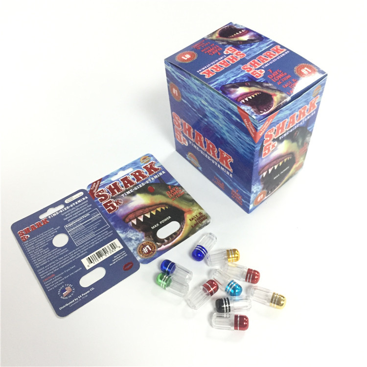 ABD Pazarı Seks Hapları Rhino 7 / Rhino 69 / Kaplan / Kara Mamba Hapları İçin Kağıt Blister Kartı Pakcgaing