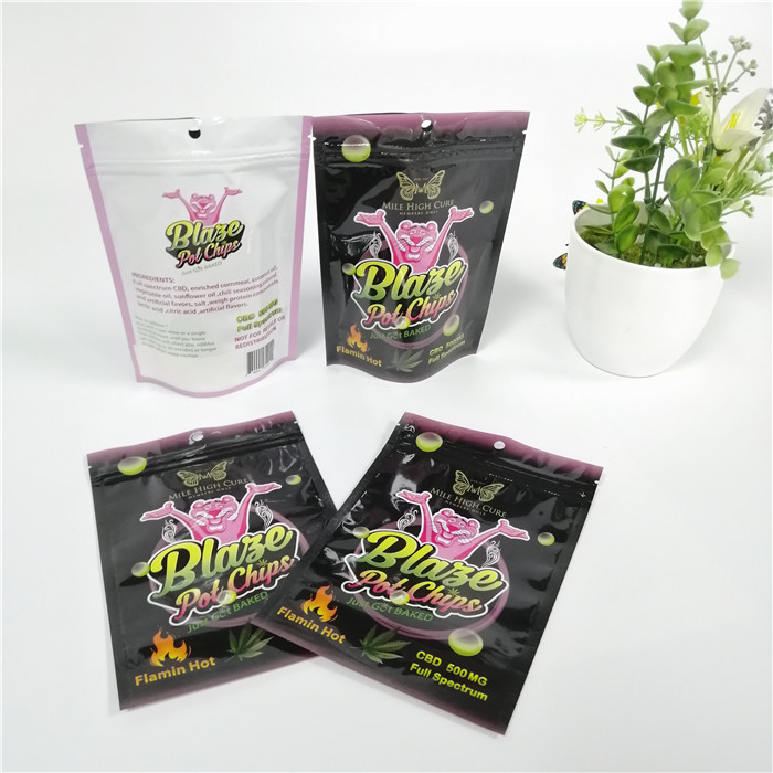 Gummies Weed 90micron Folyo Lamine Ambalaj Torbası CMYK