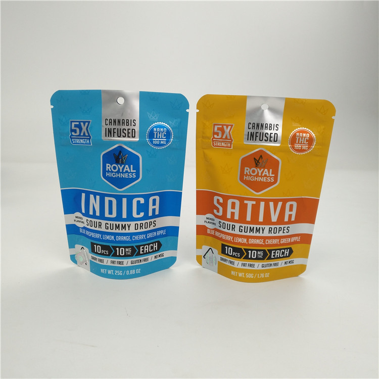 Düşük Moq 3.5g 7g VMPET Alunminum Folyo Mylar Çanta 100micron