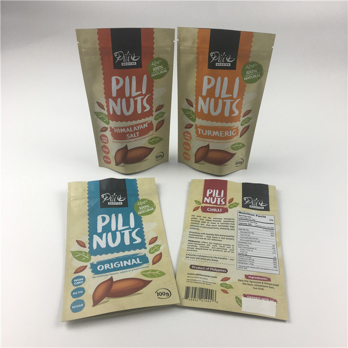 Folyo Lamine Açılıp Kapanabilir Mylar Kilitli torba Doypack Matcha Çay