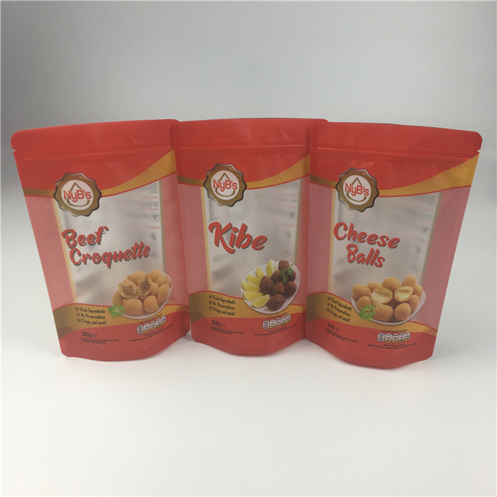 Buzlu Pencere 120 mikron VMPET Alüminyum Folyo Kilitli Torba CMYK