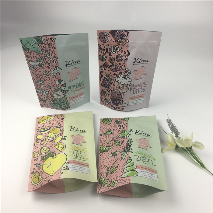 Banyo Tuzu 120 mikron VMPET Tekrar Kapanabilir Stand Up Pouch 200g