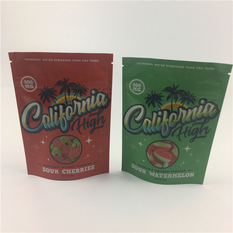 Çerezler 3.5g VMPET 100 mikron Ot CBD için Stand Up Kılıfı