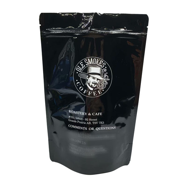 Kilitli Gözyaşı Çentik Kahve Çekirdekleri Plastik Kese Ambalajı 100g 200g 250g 500g