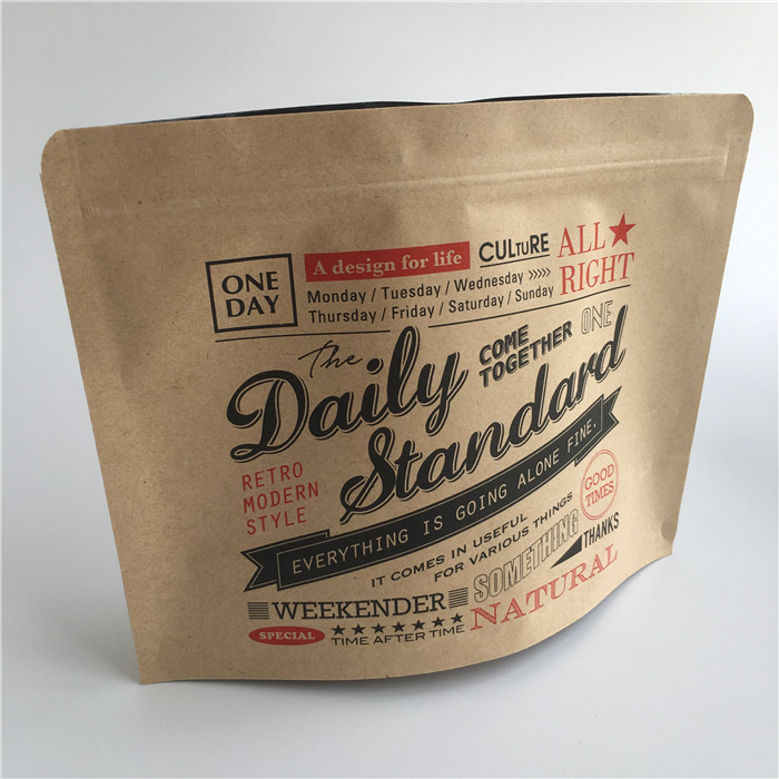 Alüminyum Folyo Çay kraft kağıt kilitli poşetler Ayakta Isı Yalıtımı Baskılı