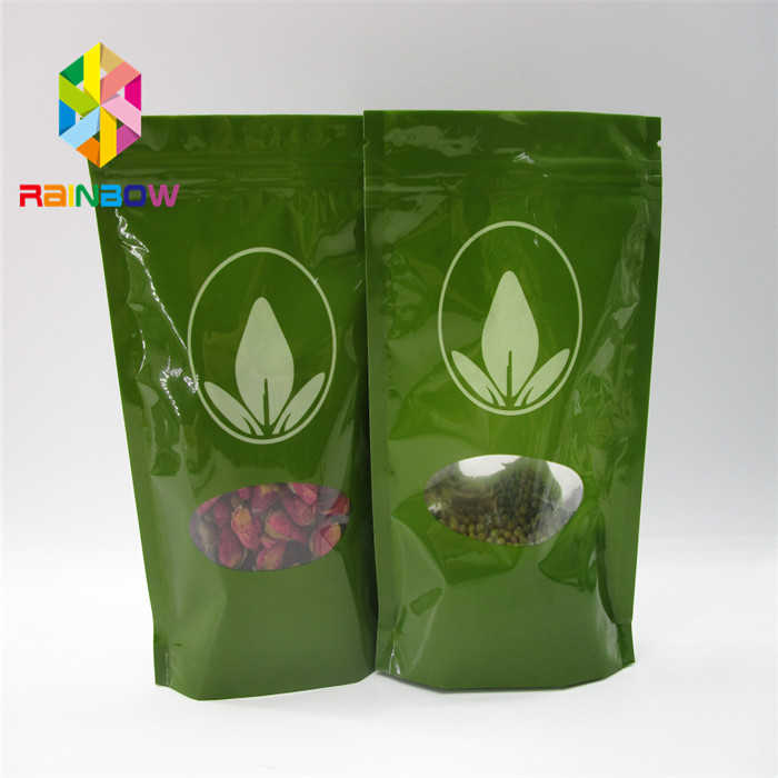 Özel Plastik Kilitli Alüminyum Folyo Pencereli Torbalar