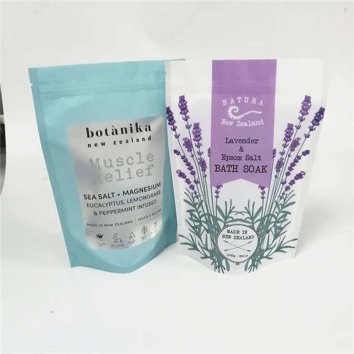 Okyanus Deniz tuzu Plastik Torbalar Ambalaj Kendinden Daimi Açılıp Kapanabilir Özel Logo