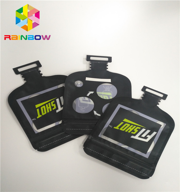 Şeker Paketleme Düzensiz Şekilli Fermuarlı Özel Plastik Torbalar