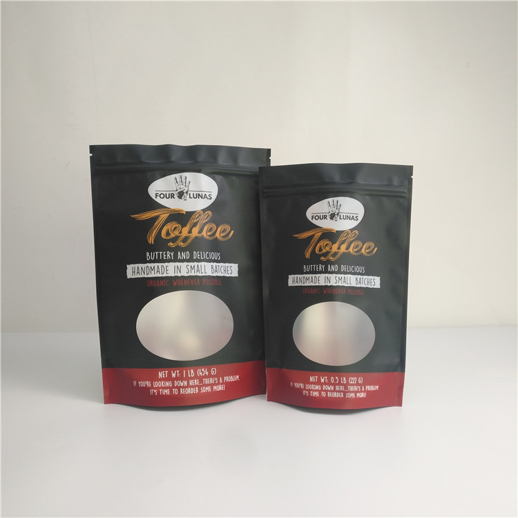 Pencereli Özel Baskılı Lamine Yenilebilir Mylar Şeker Gıda Ambalajı