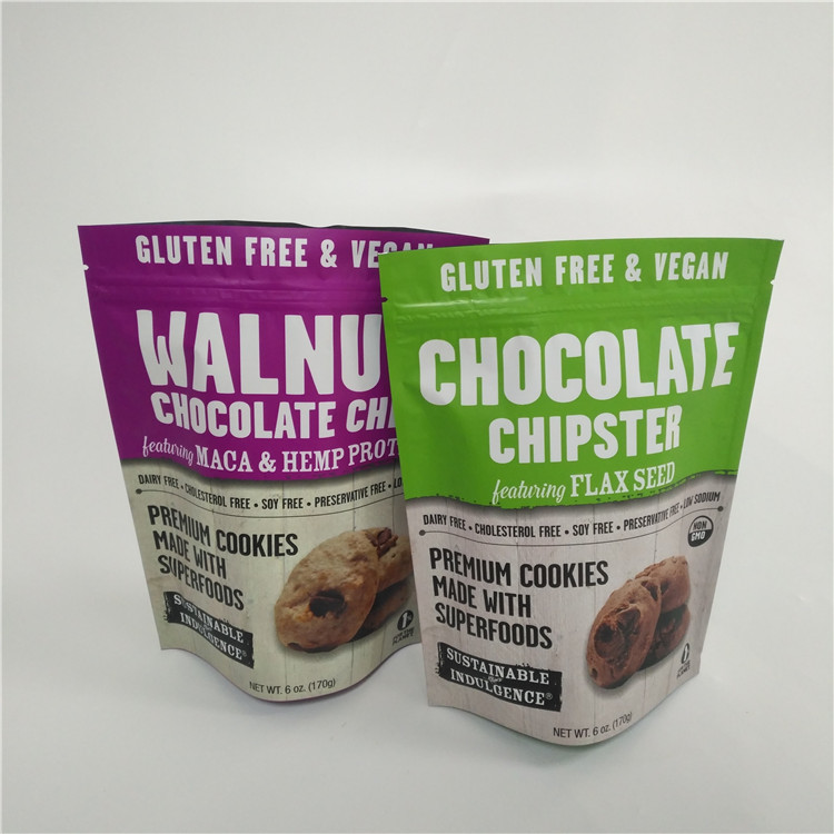 Şeker Tatlıları Fermuarlı Özel Plastik Dijital Baskılı Stand Up Torbalar