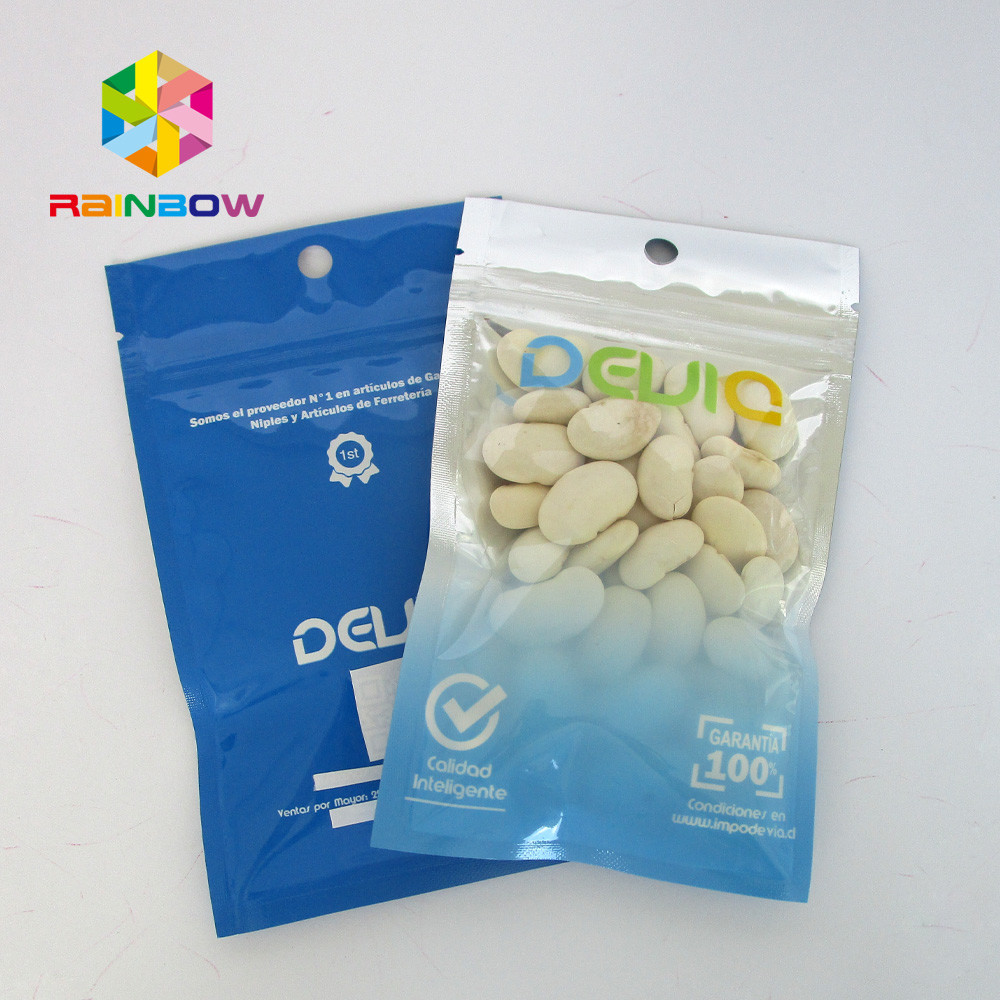 Şeffaf Plastik Üç Taraflı Isı Yalıtımlı Baskılı Alüminyum Folyo Kılıfı 120Mic