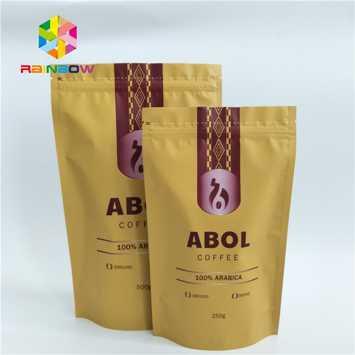 Özel Gıda Sınıfı Isı Sızdırmazlık Alüminyum Folyo Kese Ambalajı Kilitli Ayakta