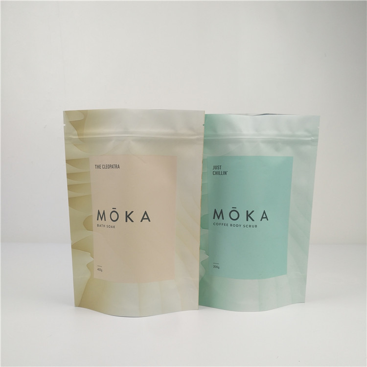 Banyo Tuzları İçin Özel Fermuarlı Lamine Plastik Stand Up Torbalar