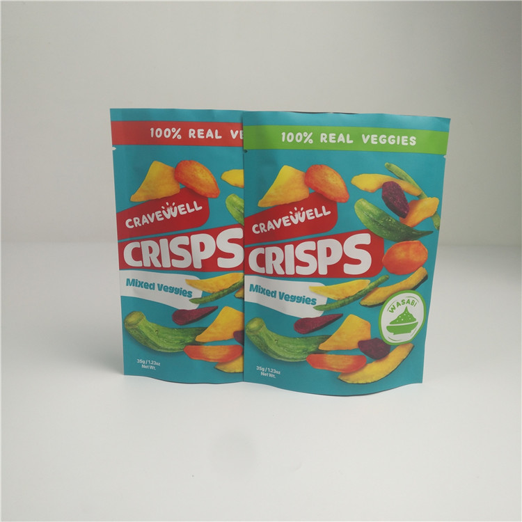 Organik Karışık Kurutulmuş Sebzeler Mat Mylar Alüminyum Ayakta Kese 35gr