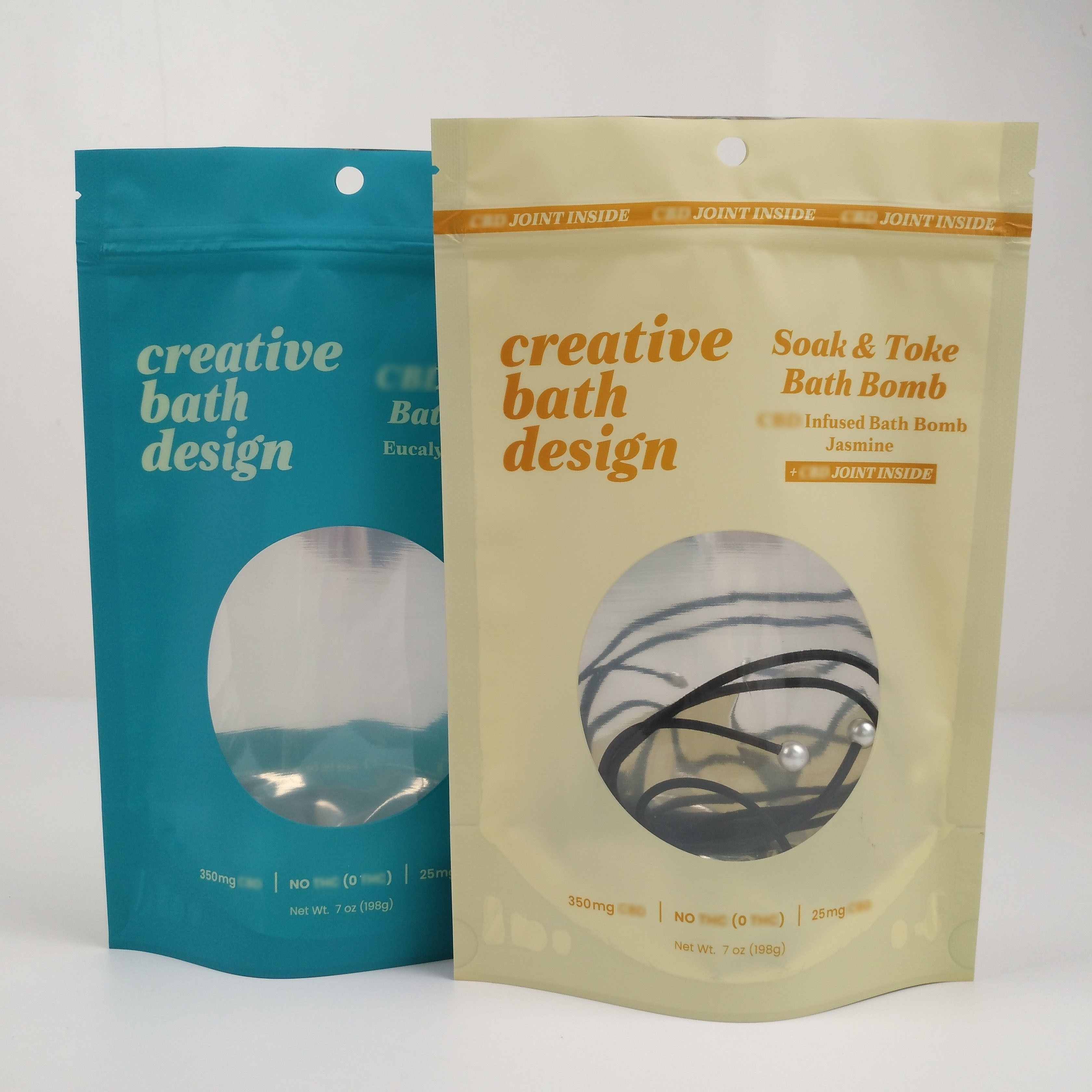 Şeffaf Pencere Mat Mylar Alüminyum Folyo Zip Kilit Torbaları Ayakta