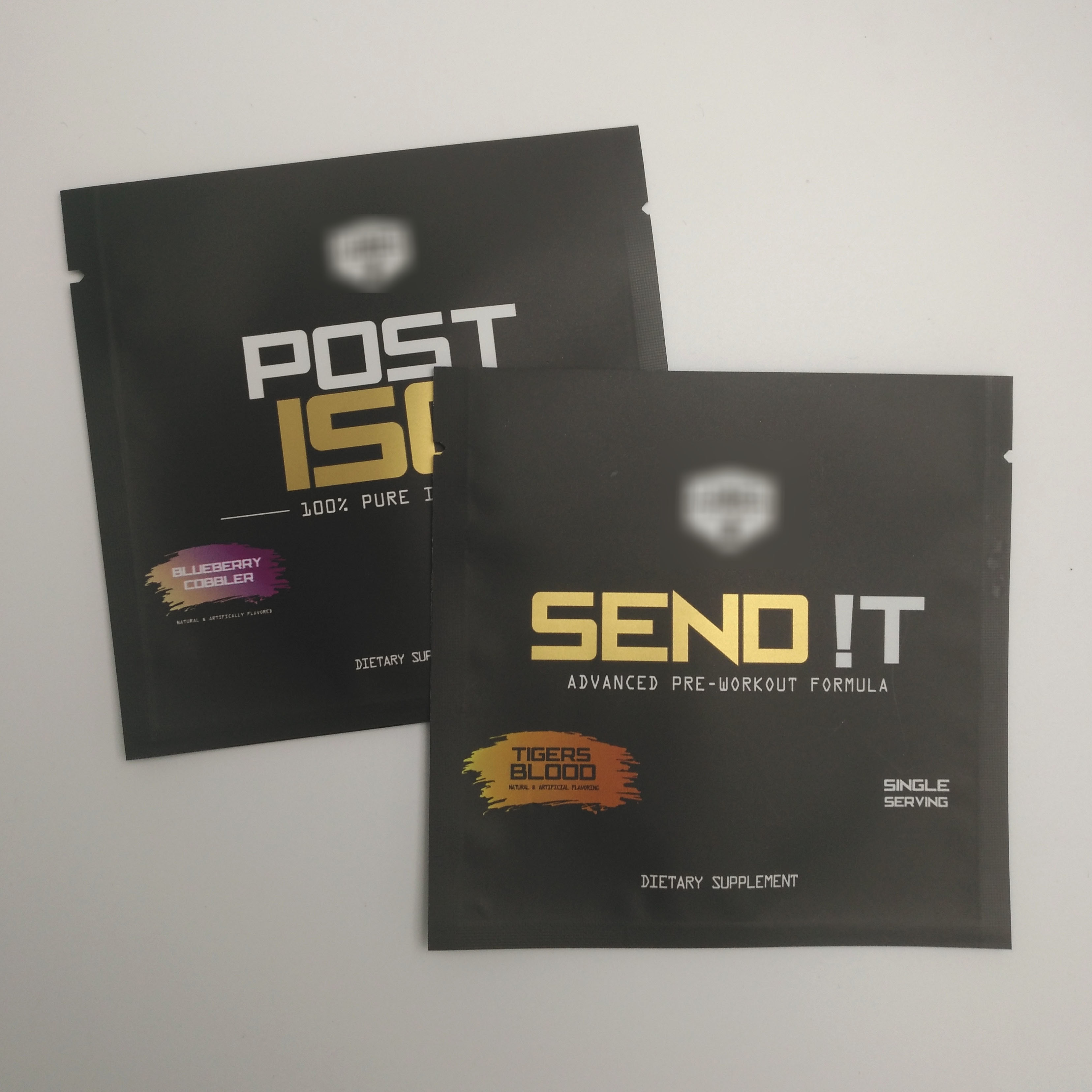 Altın Baskılı Kozmetik Sızdırmaz Torba Küçük Boy Poşet Alüminyum Folyo Plastik Snack Isı Yalıtımlı Üç Taraflı Sızdırmaz Torbalar