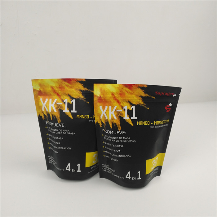 Açılıp kapanabilir fermuarlı gıda ambalaj poşetleri platik küçük fermuarlı kilit çantası stand up kese özel toz ambalaj plastik torba