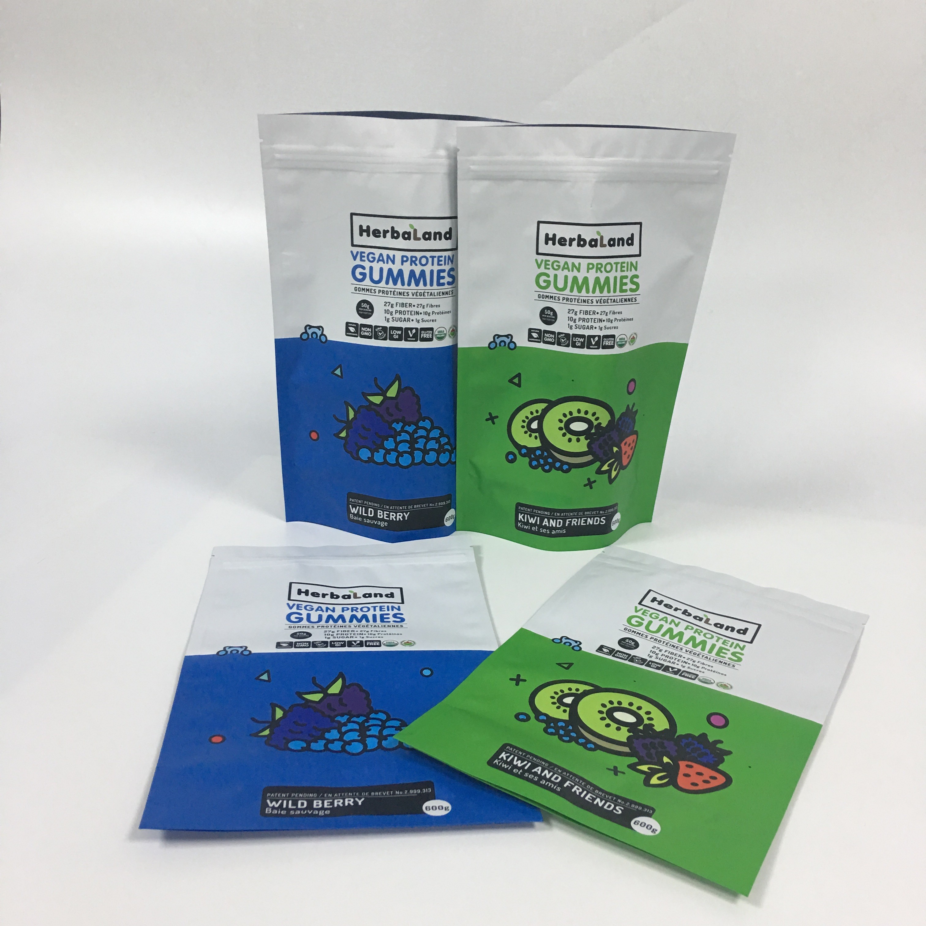 Toptan Mat Koku Korumalı Alüminyum Folyo Ambalaj Stand Up Kılıfı Yenilebilir Mylar Plastik Torbalar