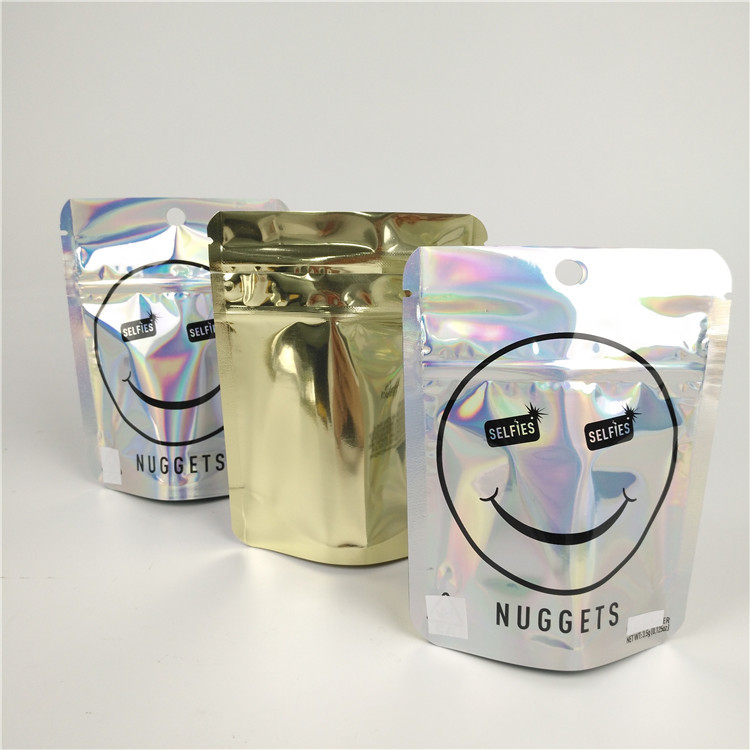 Zipock 300g Açılıp Kapanabilir Alüminyum Folyo Mylar Çantalar Yenilebilir Gıda Ambalajları