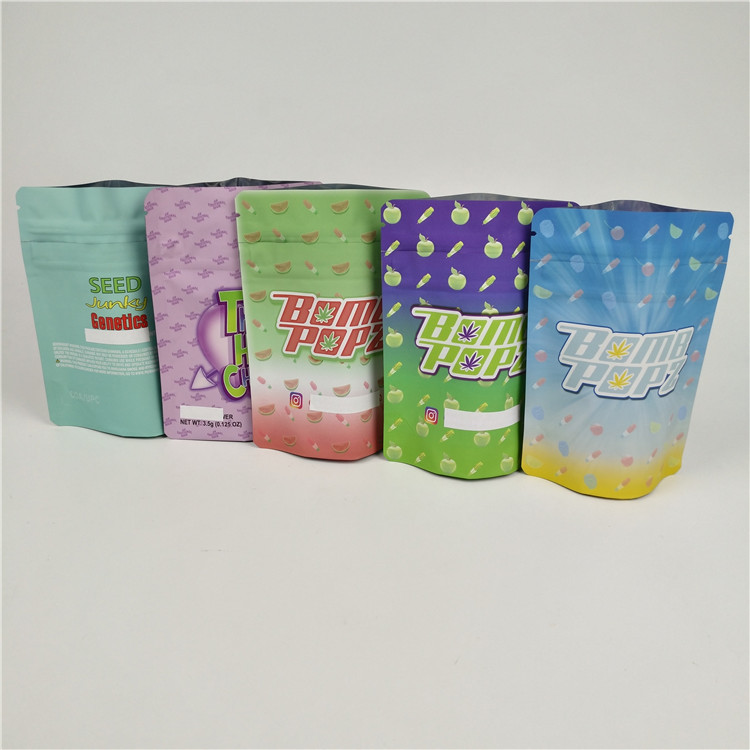 PMS Koku Korumalı Ot Mylar Çantalar Folyo Lamine CBD Kilitli Çantalar