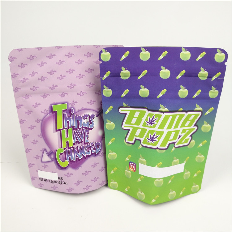 Lamine Malzeme Mylar Çantalar Bitkisel Tütsü Ambalaj Plastik Kapak VMPET