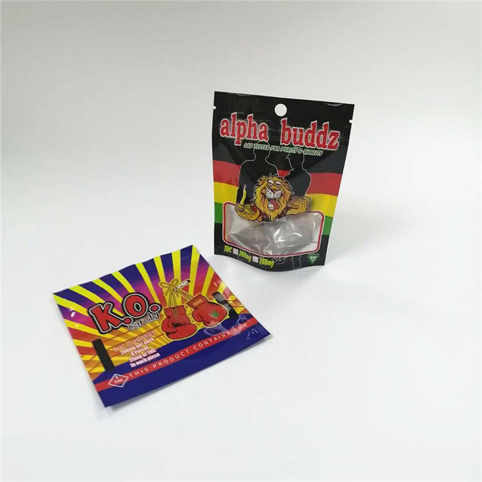 CMYK 160mic Folyo Lamine Ambalaj Torbaları AL 0.7C THC Sakızlı Mylar Çantalar