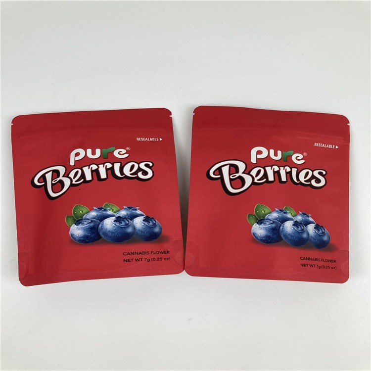 BOPP VMPET 1/8oz Esrar Çiçek Paketleme Torbası 3.5g Cbd Zip Kilit Folyo Kılıfı