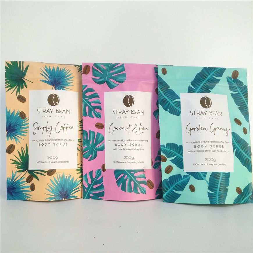 Mat OPP vmpet Banyo Tuzu Paketleme Torbası 100g 200g Alüminyum Folyo Mylar Kılıfı