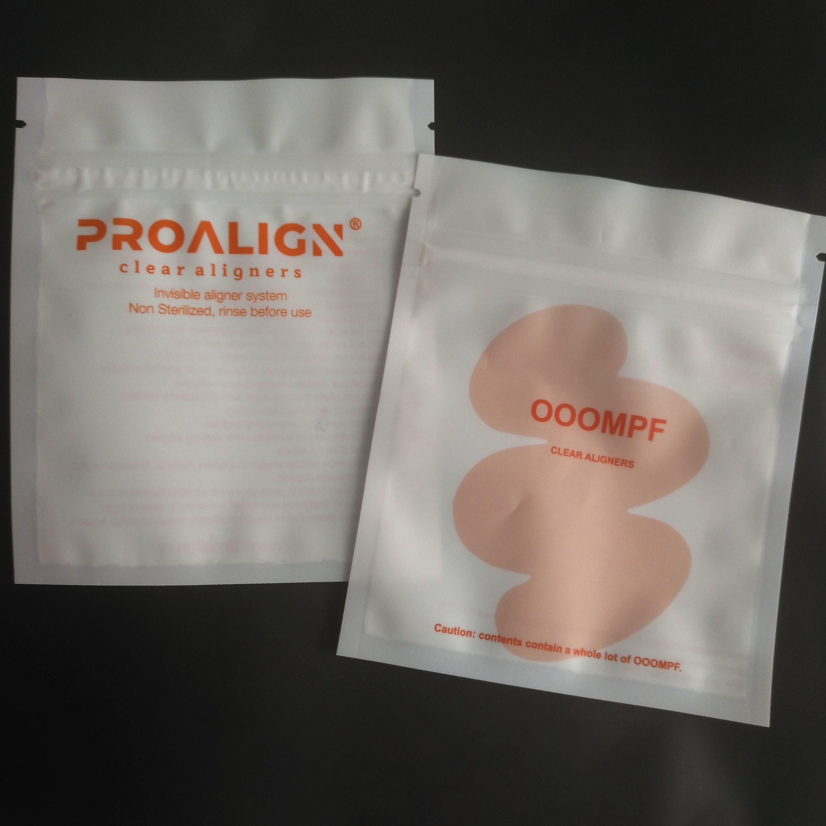 MOPP Vmpet Plastik Zip Kilit Ambalaj Mat Diş Şeffaf Hizalayıcılar ISO