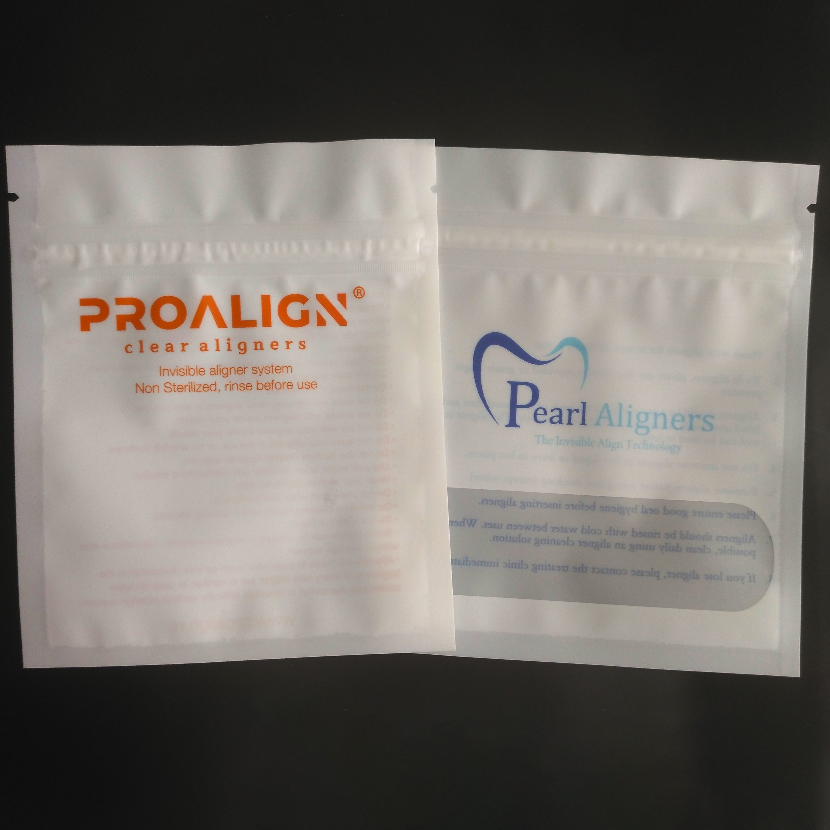 Diş Cmyk 120mic MOPP Plastik Ambalaj Torbaları Tek Taraflı Gravür