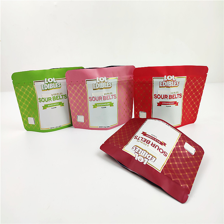 180mic 3.5g CMYK Mylar Çerez Paketleme Kılıfı Gravür Baskı