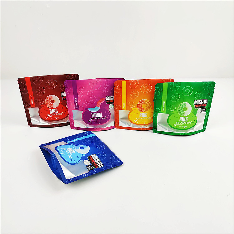 14g CBD SGS Koku Korumalı Folyo Çanta 80mic Sakızlı Mylar Ambalaj Çantası