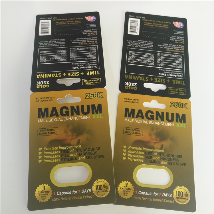 ISO Magnum Seks Hapları Paketleme CMRK Rhino 69 Erkek Geliştirme Blister Kartları