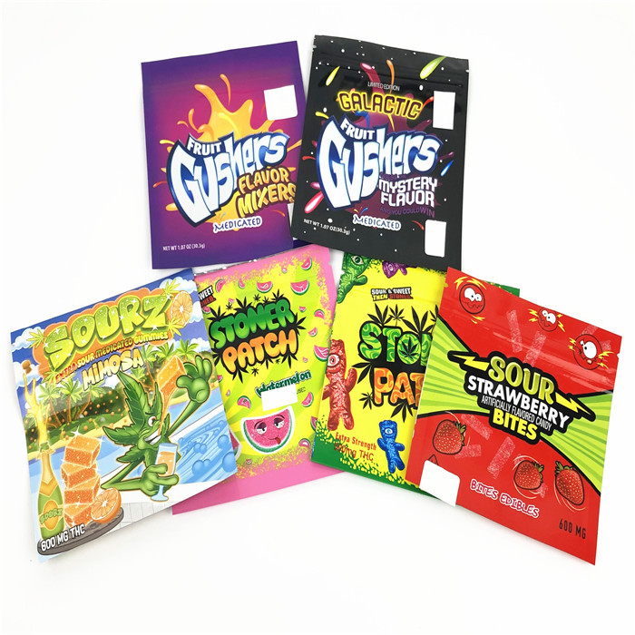 Mat CMYK 100mic Mylar Folyo Kılıfı Ambalaj VMPET CBD Ambalaj Kılıfı