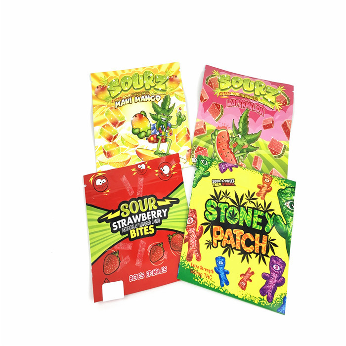 CMYK SGS Gravür Koku Korumalı Kilitli Kılıf Stand Up Çocuk Dayanıklı 110mic