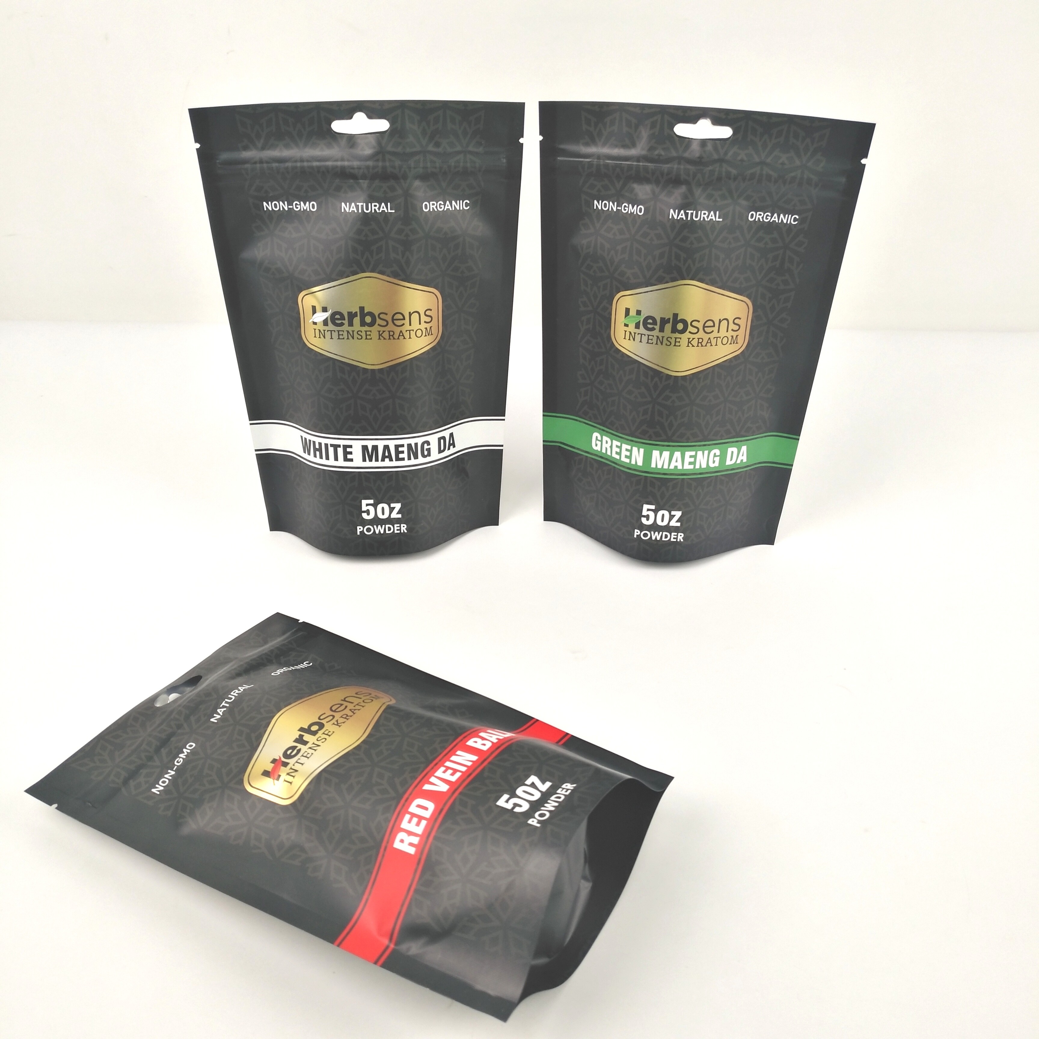 200g Vmpet 10C Lamine Plastik Torbalar Ambalaj Siyah Mat Mopp