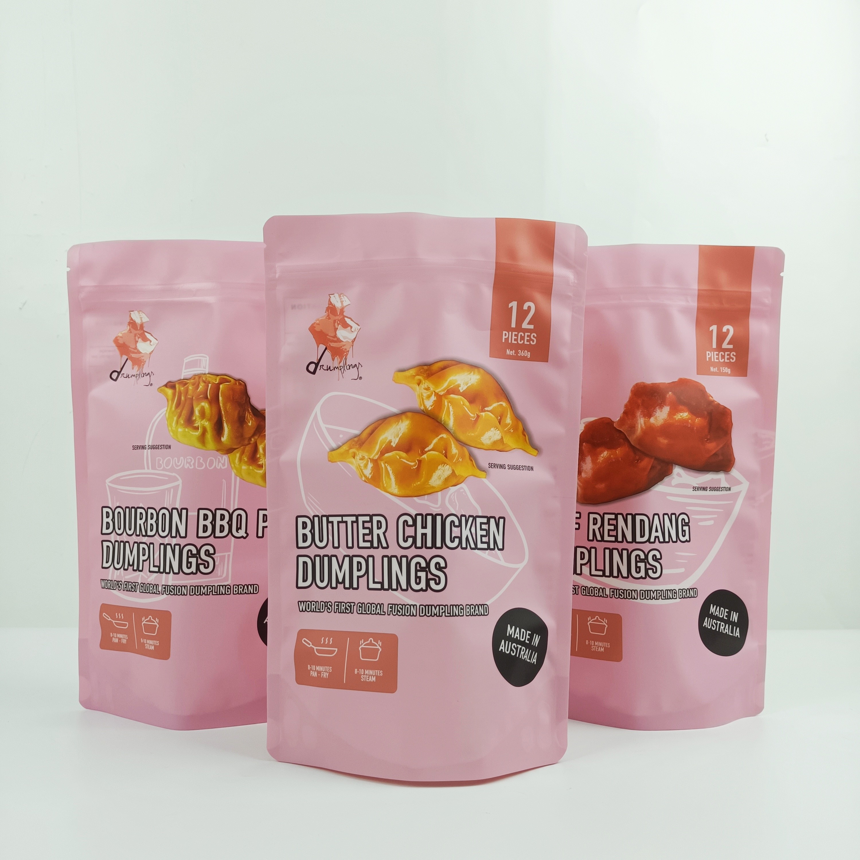 Mat Opp Gravür Fermuar Kilidi Ambalaj Torbası Pa 1.5c Stand Up Ambalaj Torbası