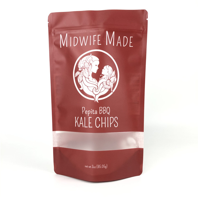 Alüminyum Gıda Paketleme Torbası Mat Etkisi Plastik Lamine Stand Up Çay Karışık Sebzeler Cips İçin Kese Torbaları