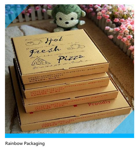 Pizza yüzeyini ambalaj yüzeyi ile katlanabilir ambalaj götürün