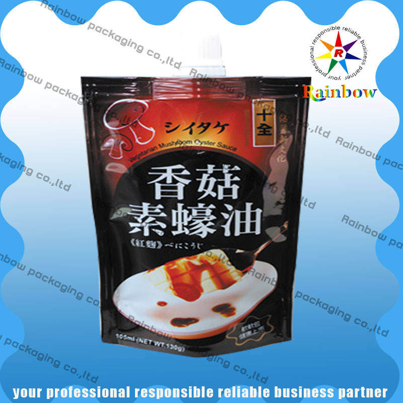 Snack / Baharatlar İçin Üçlü Renkli Baskı Snack Bag Ambalaj Gıda Sınıfı Plastik Ambalaj