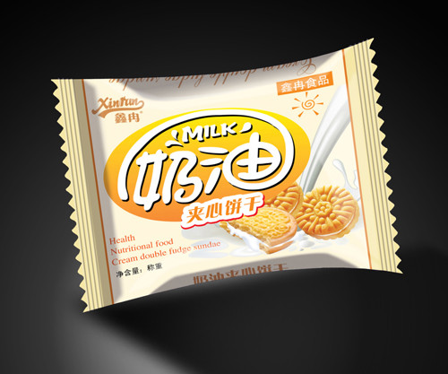 PET / VMPET / CPP Geri Mühürlü Kurabiye Snack Bag Paketleme