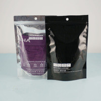 Alüminyum Folyo Çanta Geri Dönüşümlü Parlak ile Fermuar Seal Stand Up