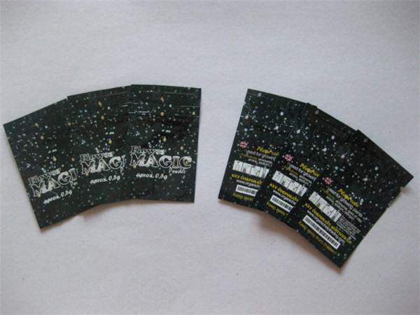 Çiçek Magic Bitkisel Tütsü Ambalaj, Geri Dönüşümlü Folyo Fermuar Torbalar