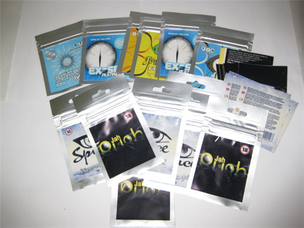 Spice Potpourri için Özelleştirilmiş Top Ziplock Bitkisel Tütsü Çantaları Fermuar