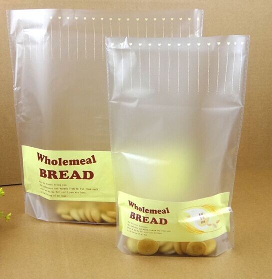 Ekmek Gıda Krem Sarı Şeffaf PE / NY / PET Plastik Torbalar Ambalaj Pencere
