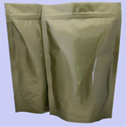 Özel Parlak Alüminyum Folyo Ambalaj Altın Kilitli Stand Up