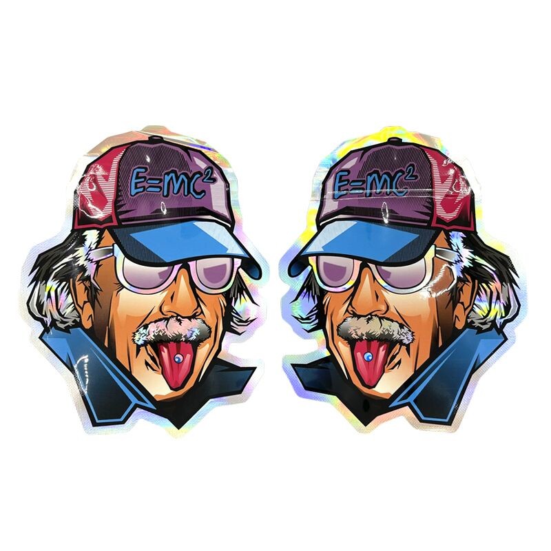 Yumuşak Dokunuşlu Mylar Folyo Mini Torbalar Kilitli Yuvarlak Şekilli Kalıp Kesim