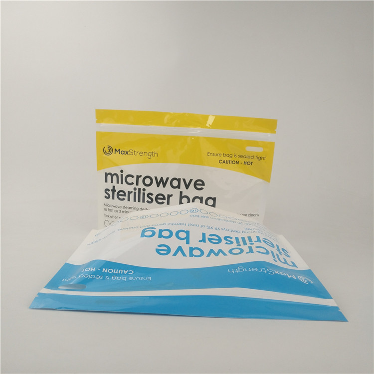 Parlak Stand Up Poşet Aylık Bardak Sterilizasyon Bebek Maması Paketleme Torbası